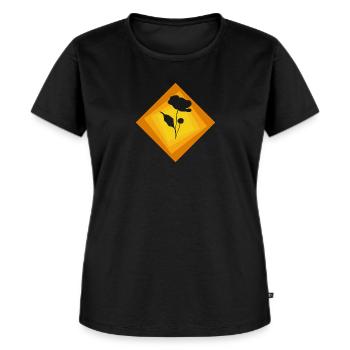 Bloemisterij Botanisch - Vrouwen Premium Bio T-shirt - zwart - Voor - Selfina (174cm)