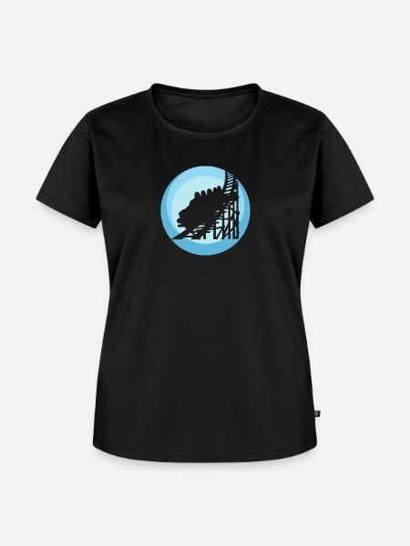 Achterbahn Maßkrug rollercoaster - Frauen Premium Bio T-Shirt - Schwarz