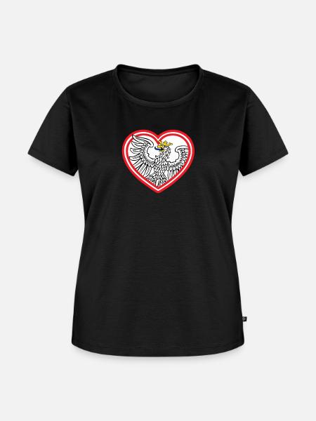 Herz ffm - Frauen Premium Bio T-Shirt - Schwarz