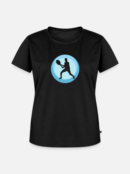 Racket Tennisschlag - Frauen Premium Bio T-Shirt - Schwarz