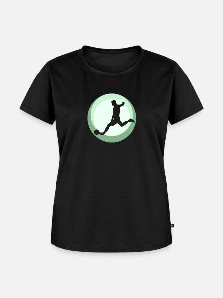 Fußball Kicken - Frauen Premium Bio T-Shirt - Schwarz