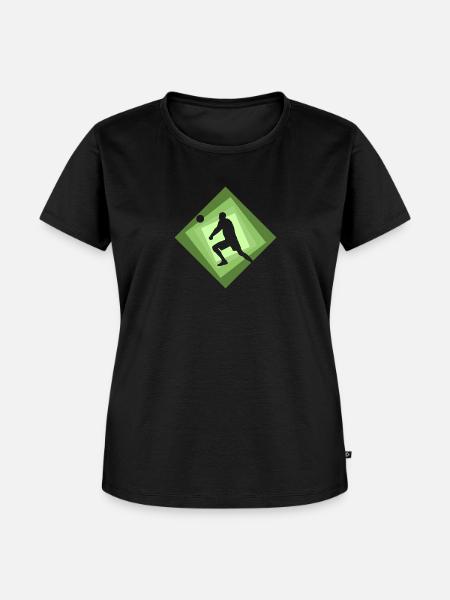 Pritschen Volleyballer - Frauen Premium Bio T-Shirt - Schwarz