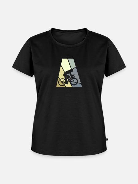 Radfahrer Bicycle - Frauen Premium Bio T-Shirt - Schwarz