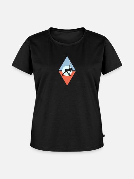 Mantra Yin - Frauen Premium Bio T-Shirt - Schwarz