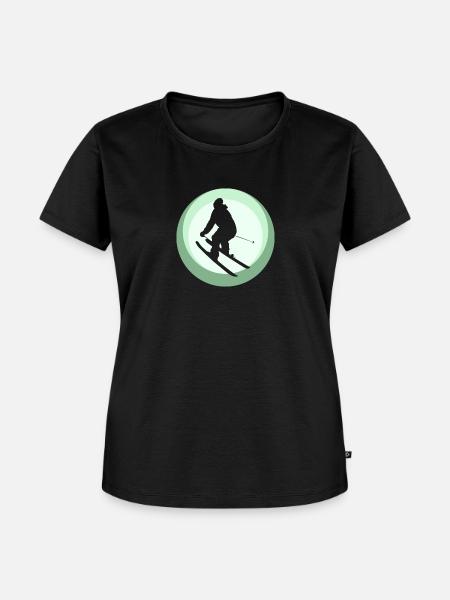 Ski Freeride - Frauen Premium Bio T-Shirt - Schwarz