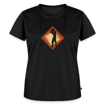 Boxer Boxkampf Boxer - Frauen Premium Bio T-Shirt - Schwarz - Vorne - Selfina (174cm)