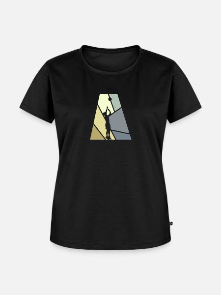 Beachvolleyball Volleyball Beachball - Frauen Premium Bio T-Shirt - Schwarz