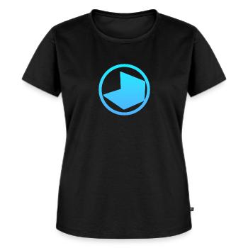 Rédaction d’un blog de blog - T-shirt Premium bio Femme - noir - Devant - Selfina (174cm)