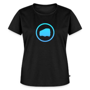 Bus Transport Transport - Frauen Premium Bio T-Shirt - Schwarz - Vorne - Selfina (174cm)