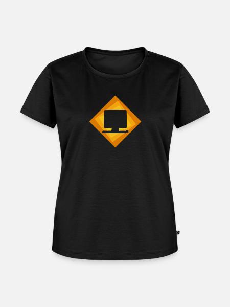 Computer PC Computerarbeit - Frauen Premium Bio T-Shirt - Schwarz