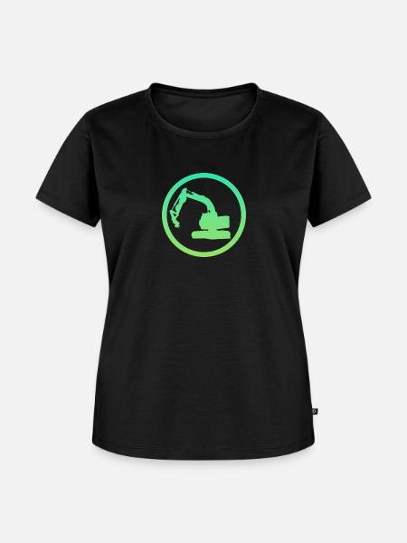 Baggerfahrer Baustelle Baggerfahrer - Frauen Premium Bio T-Shirt - Schwarz