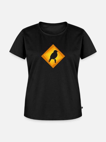 Sittich Vogel Vogel Abbildung - Frauen Premium Bio T-Shirt - Schwarz