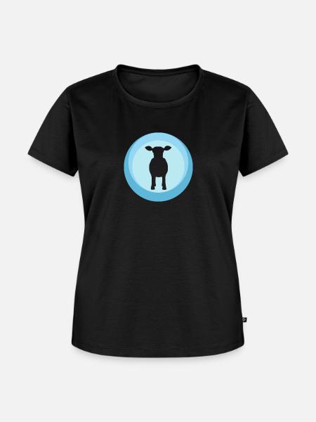 Kuh Bauer Bauer - Frauen Premium Bio T-Shirt - Schwarz