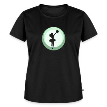 Pompon de pom-pom girl girlie - T-shirt Premium bio Femme - noir - Devant - Selfina (174cm)