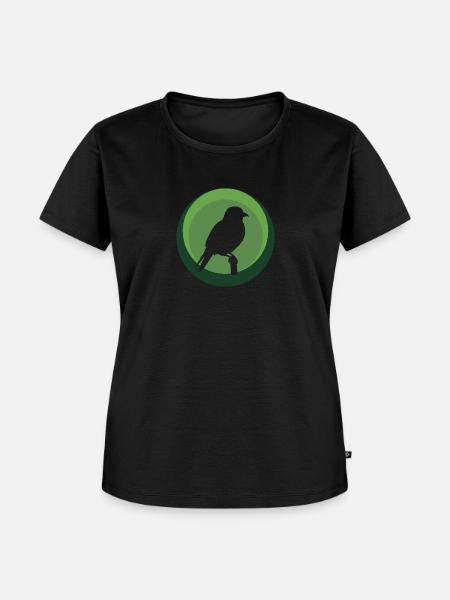 Sittich Vogel Abbildung Peep - Frauen Premium Bio T-Shirt - Schwarz