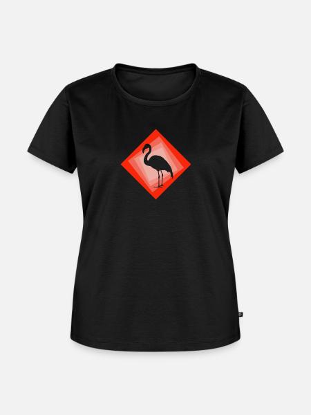 Flamingo Exotisch Flamingo - Frauen Premium Bio T-Shirt - Schwarz