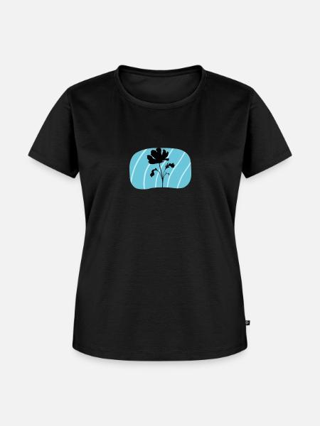 Botanisch Botanik Blume - Frauen Premium Bio T-Shirt - Schwarz