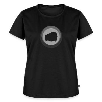 Bus Bus Bus - Frauen Premium Bio T-Shirt - Schwarz - Vorne - Selfina (174cm)