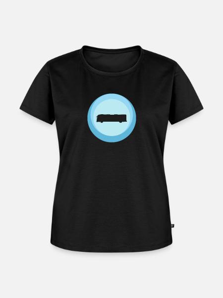 Bus Busfahrer Fahrer - Frauen Premium Bio T-Shirt - Schwarz