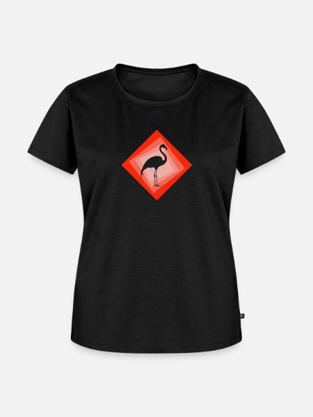Flamingos Flamingos Flamingo - Frauen Premium Bio T-Shirt - Schwarz