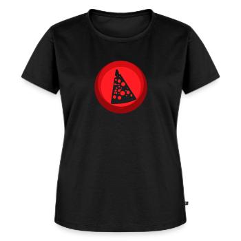 Burger gastronomique au fromage - T-shirt Premium bio Femme - noir - Devant - Selfina (174cm)