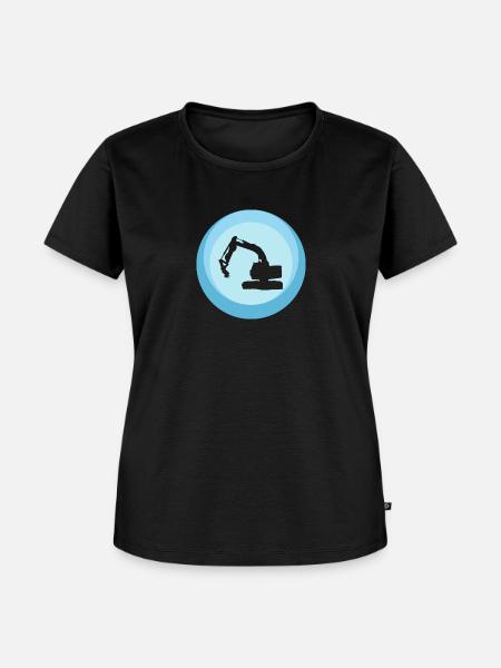Baustelle Baggerfahrer Baggerfahrer - Frauen Premium Bio T-Shirt - Schwarz
