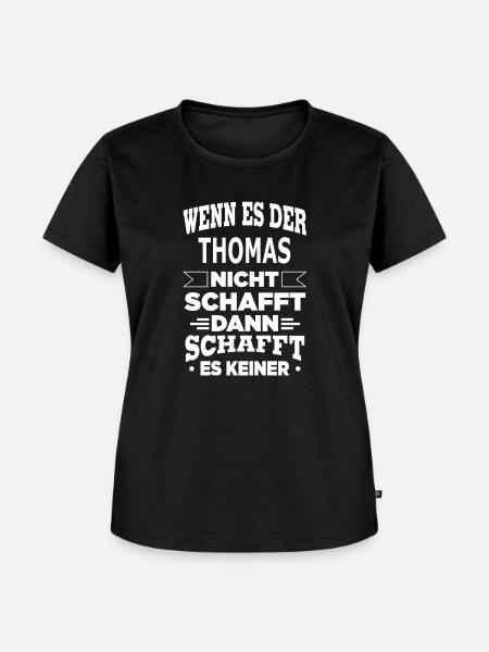 THOMAS - Frauen Premium Bio T-Shirt - Schwarz