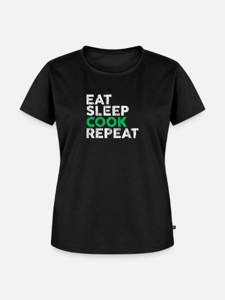Koch kochen - Frauen Premium Bio T-Shirt - Schwarz