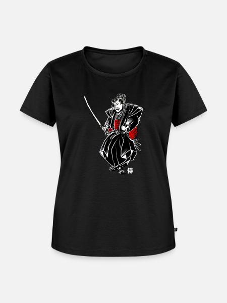 Samurai - Frauen Premium Bio T-Shirt - Schwarz