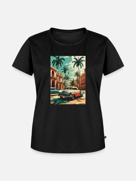 Karibischer Glanz - Frauen Premium Bio T-Shirt - Schwarz