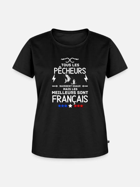 Bester französischer Fischer - Frauen Premium Bio T-Shirt - Schwarz