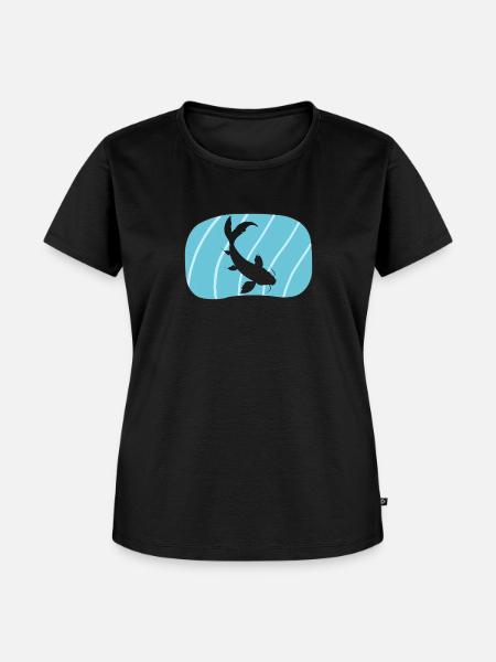 Koi Fisch Fischkopf - Frauen Premium Bio T-Shirt - Schwarz