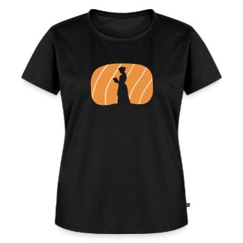 Lire le roman - T-shirt Premium bio Femme - noir - Devant - Selfina (174cm)