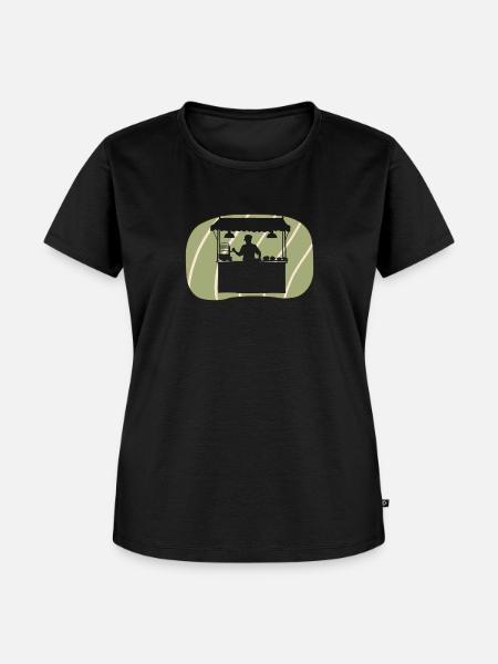 Imbiss Burger - Frauen Premium Bio T-Shirt - Schwarz