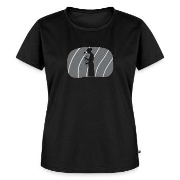 Arrosoir de fleuriste - T-shirt Premium bio Femme - noir - Devant - Selfina (174cm)