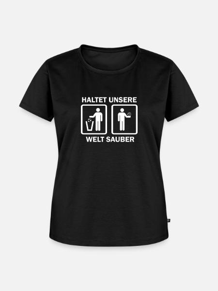 Umwelt - Frauen Premium Bio T-Shirt - Schwarz