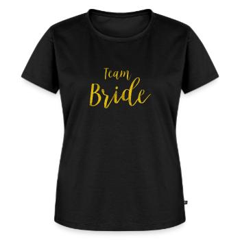 Team Bride - Frauen Premium Bio T-Shirt - Schwarz - Vorne - Selfina (174cm)