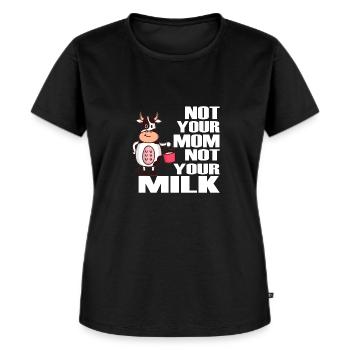 Vegan - Frauen Premium Bio T-Shirt - Schwarz - Vorne - Selfina (174cm)