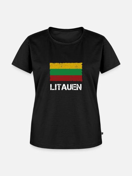 Litauen - Frauen Premium Bio T-Shirt - Schwarz