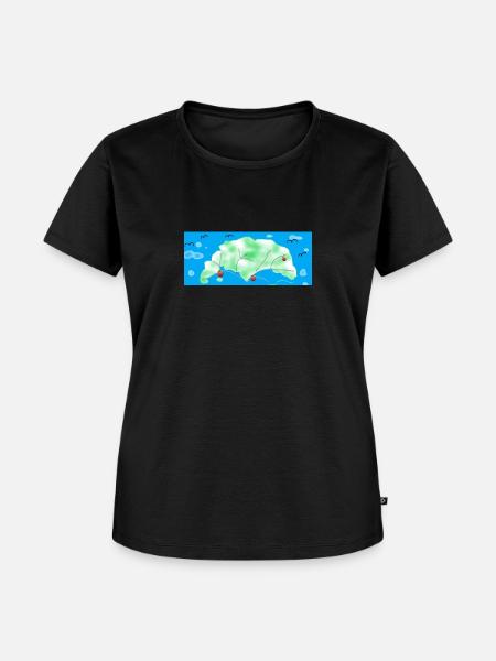 Apfelbaum - Frauen Premium Bio T-Shirt - Schwarz