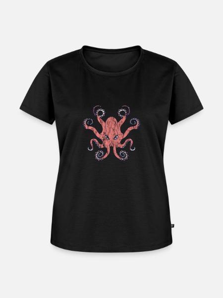oktopus - Frauen Premium Bio T-Shirt - Schwarz