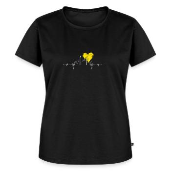 Dortmund Skyline Ruhrpott Ruhrgebiet Geschenk - Frauen Premium Bio T-Shirt - Schwarz - Vorne - Selfina (174cm)
