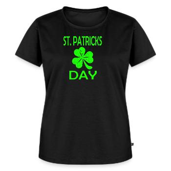 St Patrick's Day - Vrouwen Premium Bio T-shirt - zwart - Voor - Selfina (174cm)