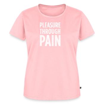 Pleasure through Pain print - BDSM Submissive - Women's Premium Organic T-shirt - rose - Front - AI Model Female 172 dark (172cm)