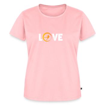 Sporty Hobby Leidenschaft Fussball - Frauen Premium Bio T-Shirt - Rosa - Vorne - AI Model Female 172 dark (172cm)