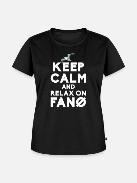 Fanö Möwen Nordseeinsel - Frauen Premium Bio T-Shirt - Schwarz