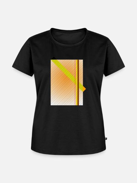 diagonal field - Frauen Premium Bio T-Shirt - Schwarz