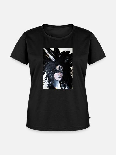 Dolmengöttin Langeneichstädt 9 - Frauen Premium Bio T-Shirt - Schwarz