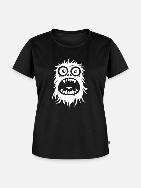 Angst Monster / Kreatur - Frauen Premium Bio T-Shirt - Schwarz
