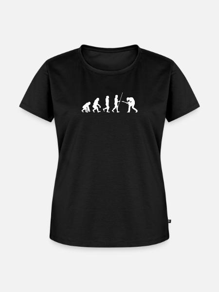 E-Gitarre Evolution - Frauen Premium Bio T-Shirt - Schwarz